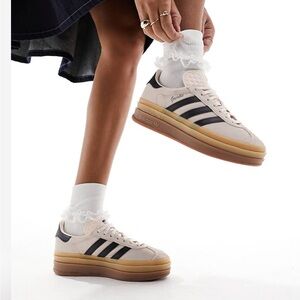 Adidas original gazelle bold sneakers - worn less than 5 times